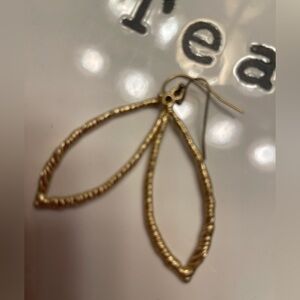 Lia Sophia Gold Leaf Earrings